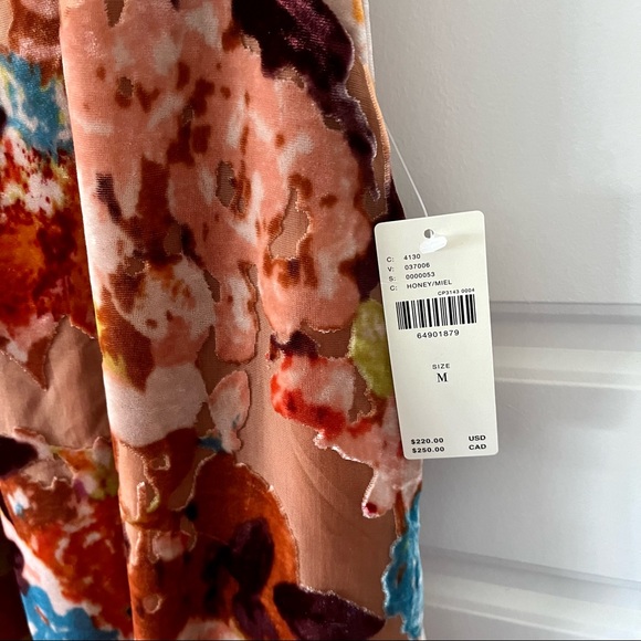 Anthropologie Halter Velvet Maxi Dress Honey M - Picture 11 of 13